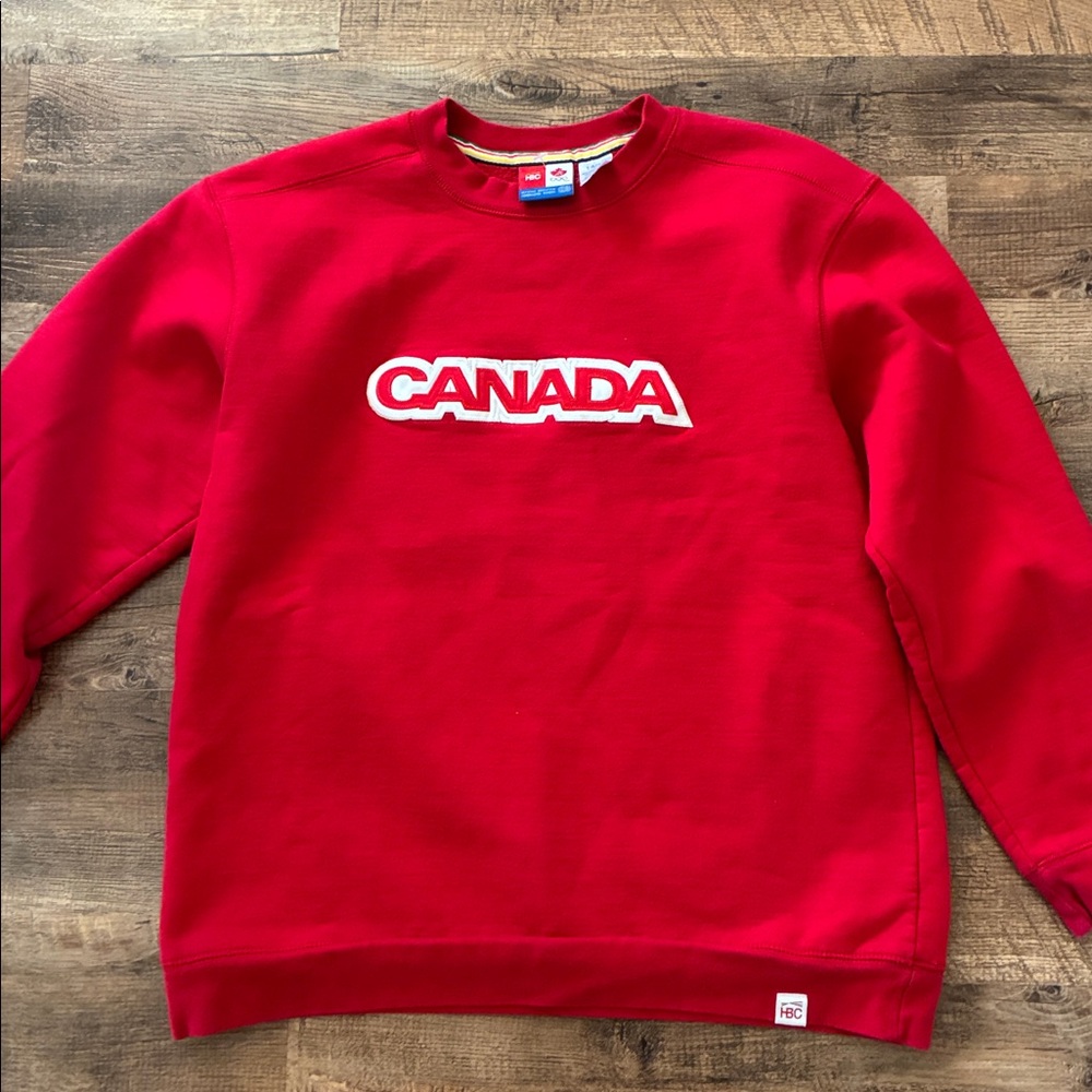 HBC Red Canada  Crewneck Sweatshirt